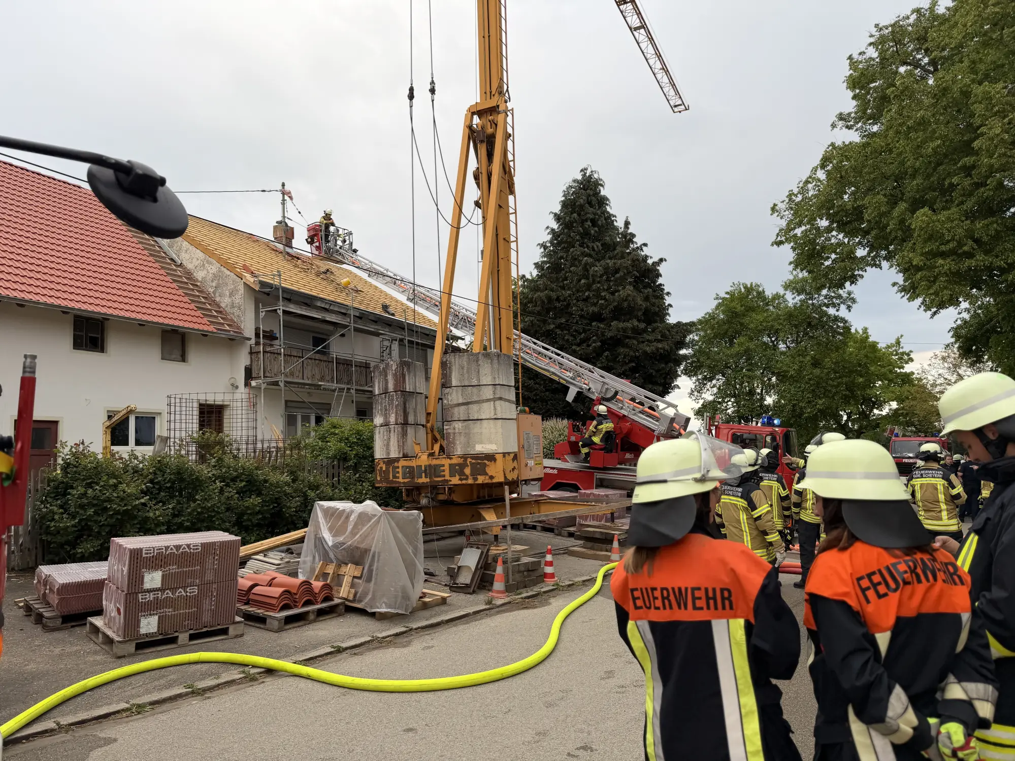 Schwelbrand nach Dacharbeiten