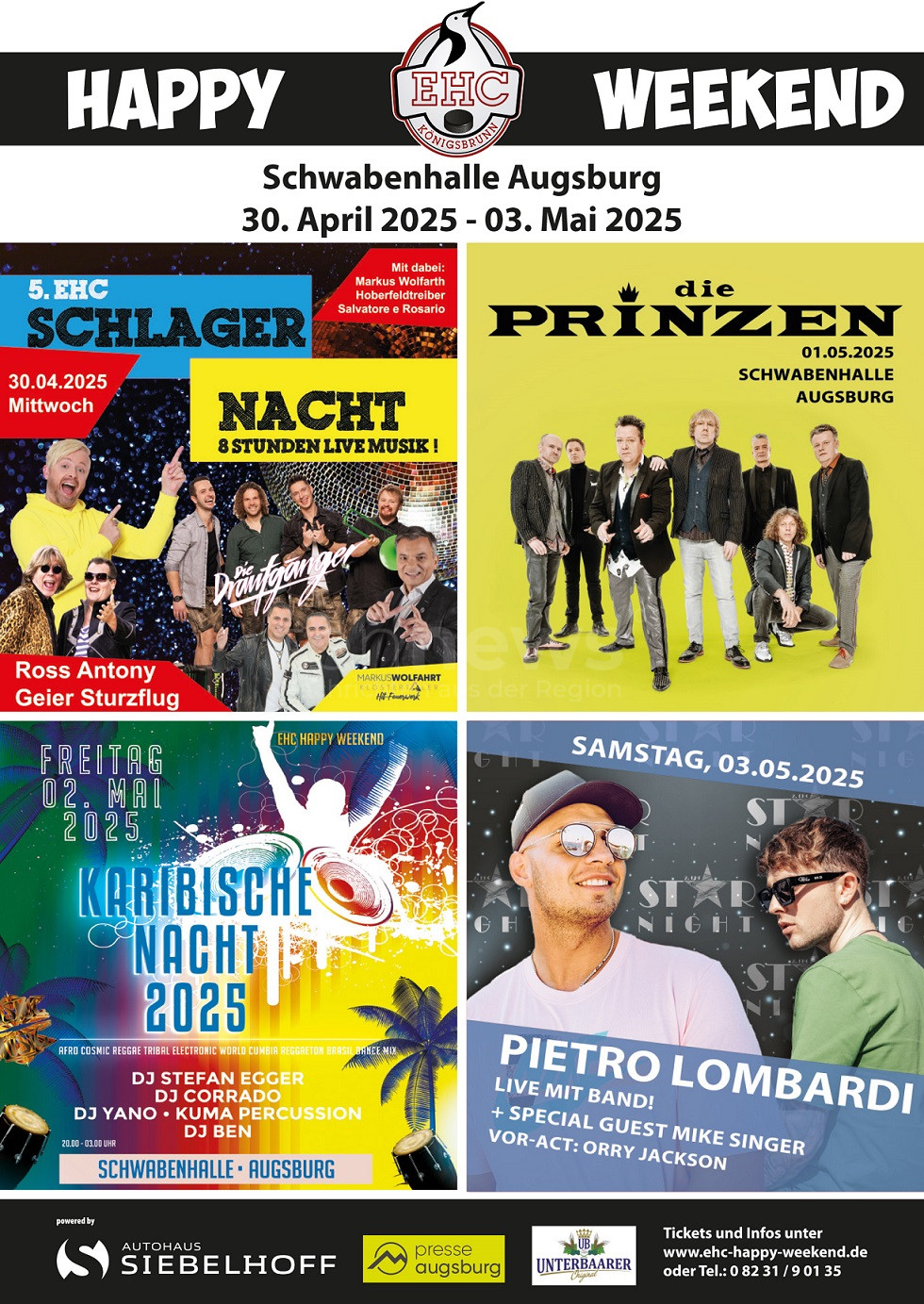 Happy Weekend mit Ross Antony, die Prinzen, Pietro Lombardi, Mike Singer und vielen mehr