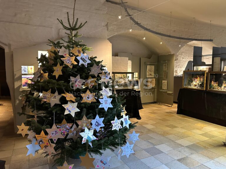 Der Soziale Weihnachtsbaum der Schrobenhausener Tafel steht bis zum Sonntag dem 1. Dezember im Spargelmuseum und auf dem Sozialen Weihnachtsmarkt.